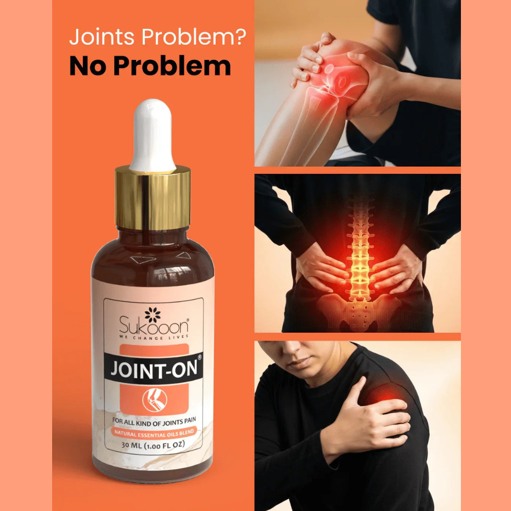 Sukoon Joint-On Essential Oil Blend (30ML)| For Joint, Back & Knee Pain