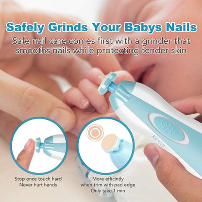 Electric Nail Clipper - Baby Nail Trimmer Clipper Set (Random Color)