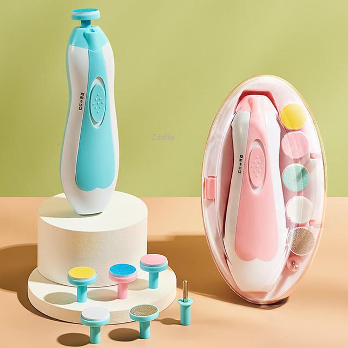 Electric Nail Clipper - Baby Nail Trimmer Clipper Set (Random Color)